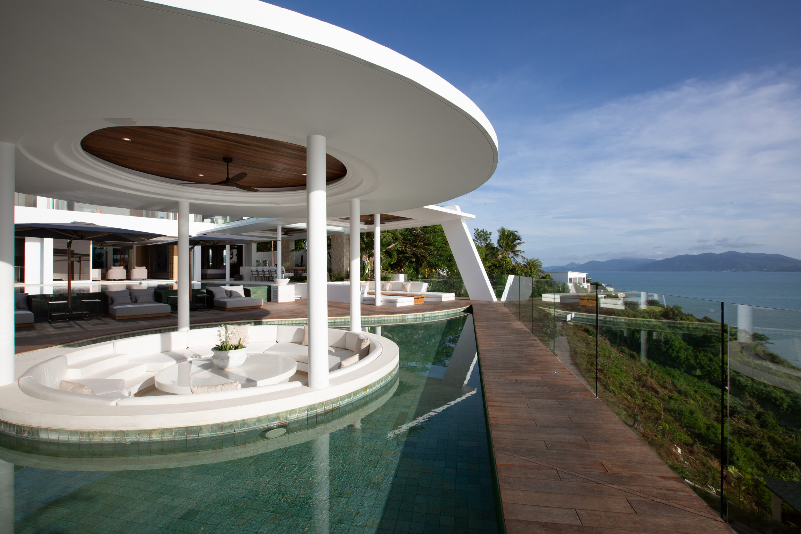Pool Sala at Villa Solana, a private and luxury 7 bedroom villa overlooking Tongson Bay, Koh Samui, Thailand