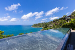18m infinity pool at Yin Yang Villas Kamala with Andaman Sea views